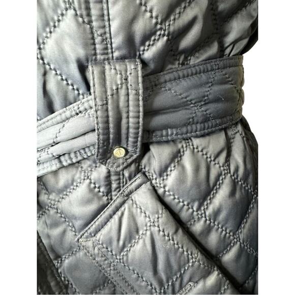 LAUNDRY Quilted Trench  Navy Size 4 - Picture 7 of 8